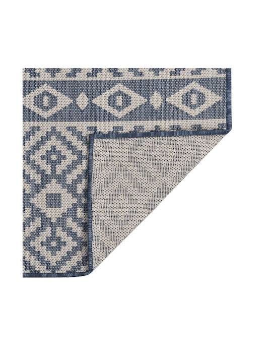 vidaXL Rug Outdoor Rectangular Blue