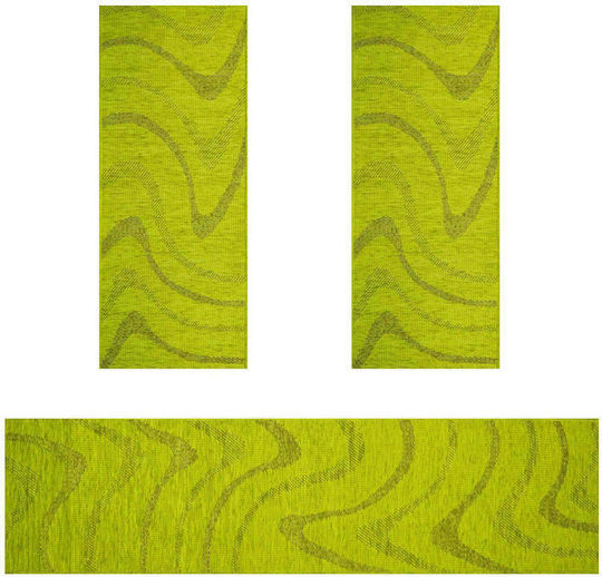 Sprintzio Summer Bedroom Rugs Set Green 4005 3pcs