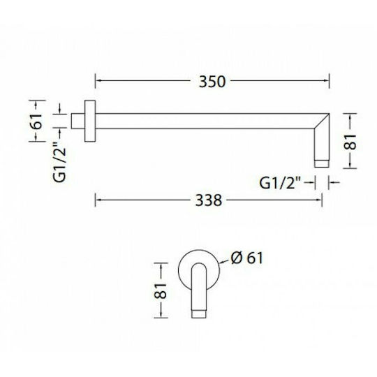 Almar Rund Duschkopf 30cm