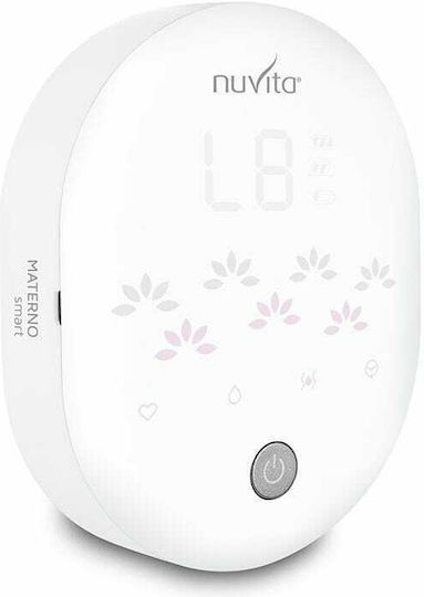 Nuvita Triple Materno Smart Ηλεκτρικό Μονό Θήλαστρο Μπαταρίας και Ρεύματος Χωρίς BPA Λευκό