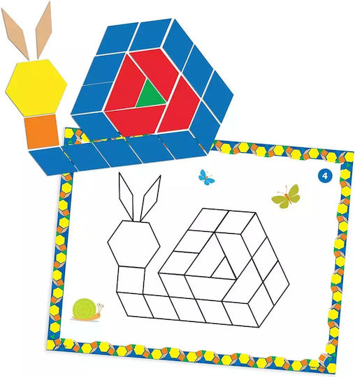 Learning Resources Παιχνίδι Κατασκευών Χάρτινο Pattern Block Activity Set για Παιδιά 4+ Ετών