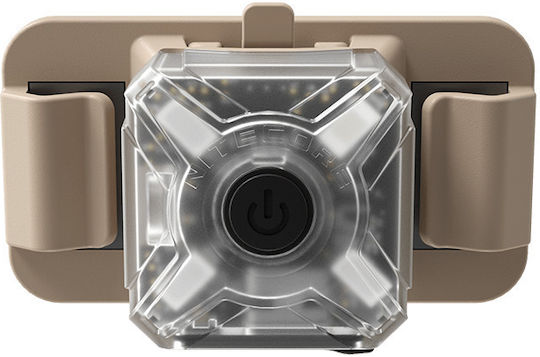 NiteCore Lumină de lucru și de sit, cu baterie Lanternă Frontală LED Lumini de lucru și de sit, IP66 cu Luminozitate Maximă 8lm NU06MI Bej