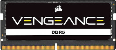 Corsair Vengeance 32GB DDR5 RAM με 2 Modules (2x16GB) και Ταχύτητα 4800 για Laptop