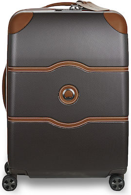 Delsey Chatelet Air 2.0 Medium Travel Suitcase Hard Brown with 4 Wheels Height 66.5cm