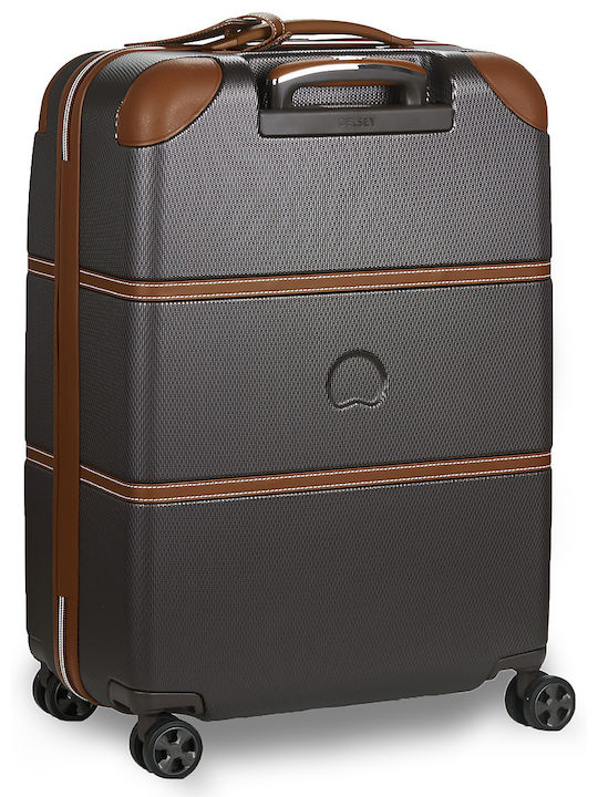 Delsey Chatelet Air 2.0 Medium Hard Brown Suitcase With 4 Wheels Height 66.5cm