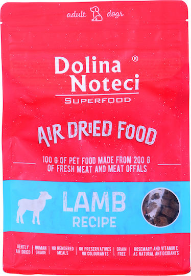 Dolina Noteci Superfood Air Dried 1kg Trockenfutter für erwachsene Hunde mit Lamm