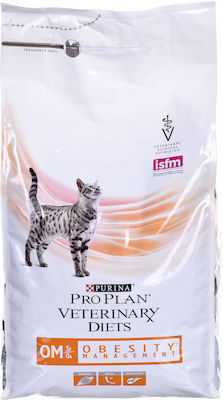 Purina Pro Plan Veterinary Diets OM Obesity Суха храна за възрастни котки с Птици 5кг