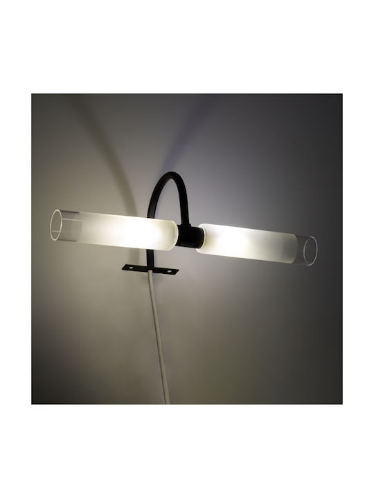 GloboStar Flora Modern Lamp Bathroom with Socket G9 Black 31x12cm