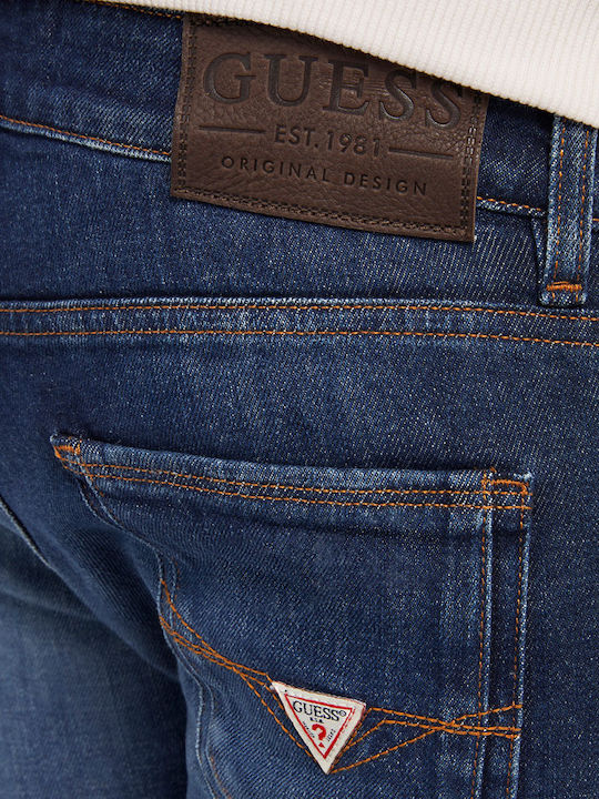 Miami Men's Jeans Pants with Skinny Fit Navy Blue