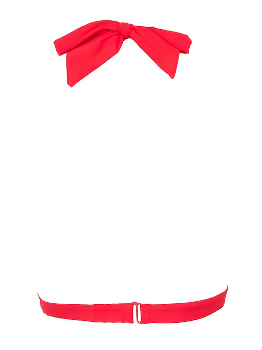 Harmonia High Neck Bikini Top Κόκκινο