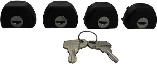 Cruz Car Roof Rack Locks for CRUZ Alu Cargo Roof Bars 4pcs