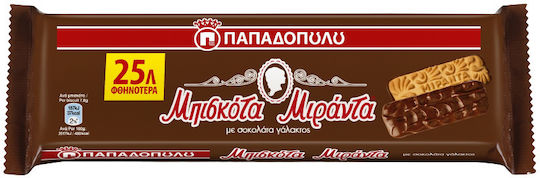 Papadopoulou Biscuits Miranda With Topping Milk Chocolate 1pcs 140gr