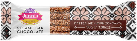 Jannis Sesame Seed Candy Sesame & Dark Chocolate 30gr