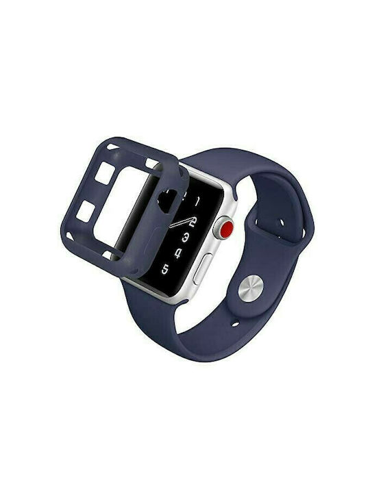 TPU Case Blue (Apple Watch 38mm/40mm) Carcasă de Silicon în culoarea Albastru pentru Apple Watch 38mm