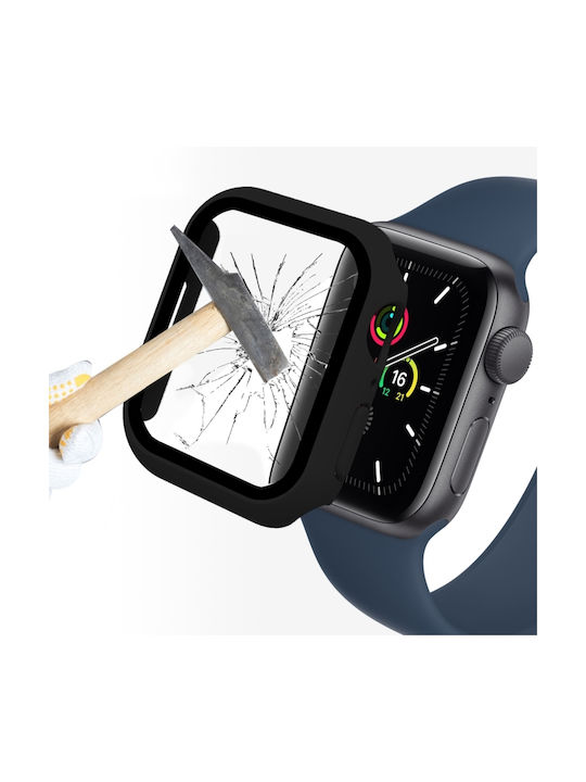 Enkay Plastikhülle mit Glas in Schwarz Farbe für Apple Watch 45mm Enkay Plastikhülle mit Glas in Schwarz Farbe für Apple Watch 45mm