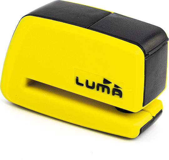 Luma Enduro 91D Κλειδαριά Δισκόφρενου Μοτοσυκλέτας με Διάμετρο Πείρου 5.5mm Κίτρινο Χρώμα