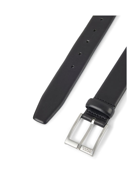 Hugo Boss Men's Leather Belt Black