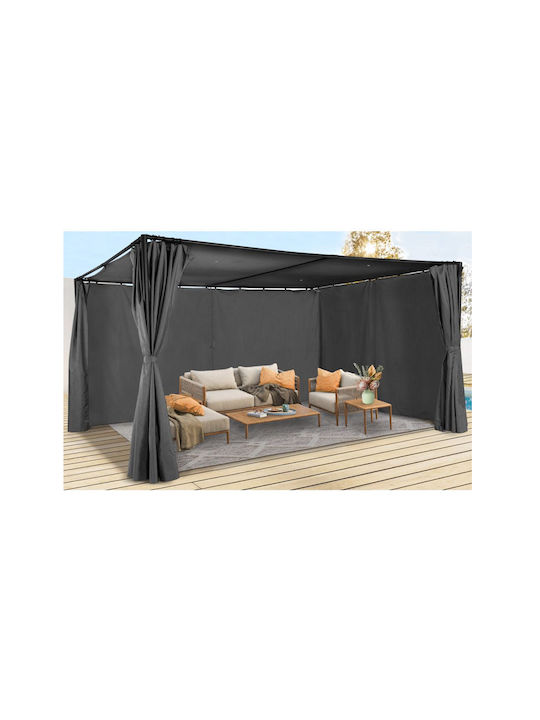 Inkazen Garten Gazebo Grau 3x4m