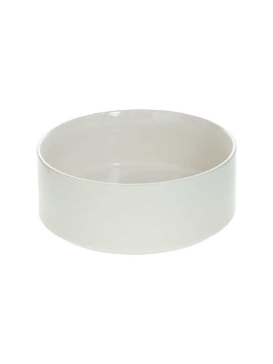 Atmosphera Salad Bowl Ceramics White 23x23cm 1pcs