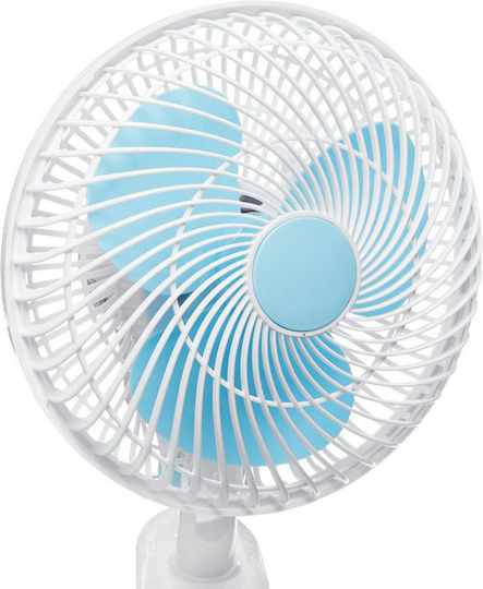 Electric Fan 20W Portable 3 in 1 Rotating Fan With Support Peg White 40000402