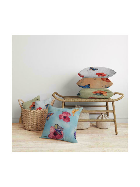 Fylliana Sofa Cushion Butterfly Blue Chalk 45x45cm.