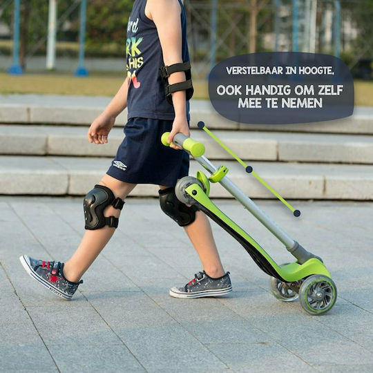 FreeOn Παιδικό Πατίνι Αναδιπλούμενο Kick & Roll Τρίτροχο με Κάθισμα Πράσινο