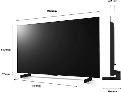 LG Умна Телевизия 42" 4K UHD OLED OLED42C24LA HDR (2022)