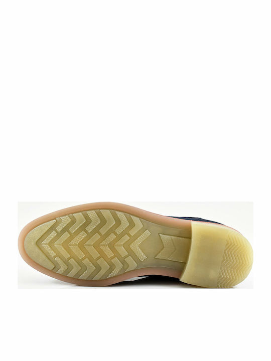 111-3 Leder Herren Freizeitschuhe Blau