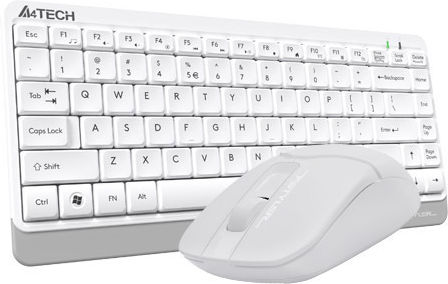 A4Tech Fstyler Combo FG1112 Ασύρματο Σετ Πληκτρολόγιο & Ποντίκι Ελληνικό Λευκό