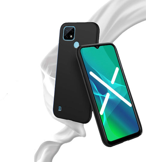 Tech-Protect Back Cover Σιλικόνης Μαύρο (Realme C21Y / C25Y)