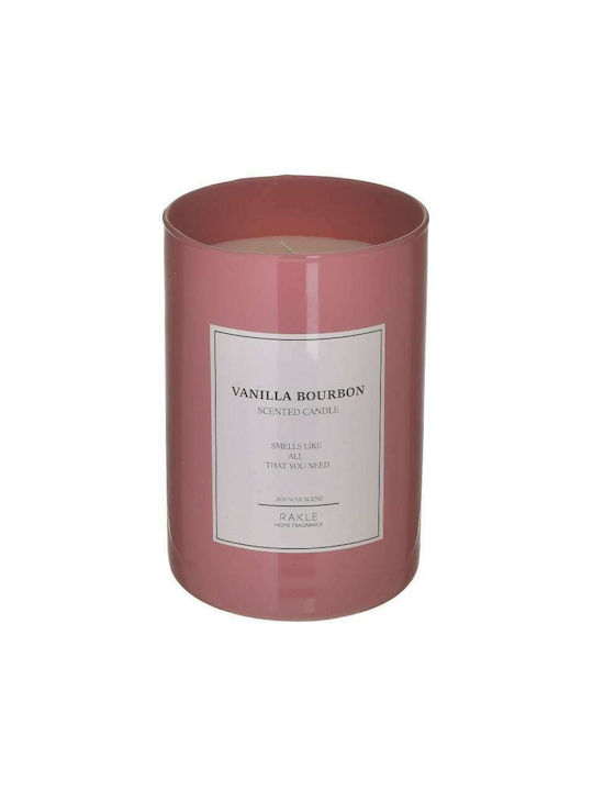 Inart Aromatic Candle in Jar with Vanilla Scent 15cm