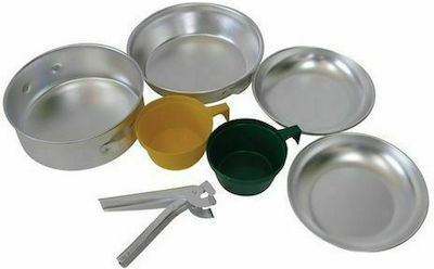 Compass Cookware Set for Camping Cooking & Eating Set for 2 People