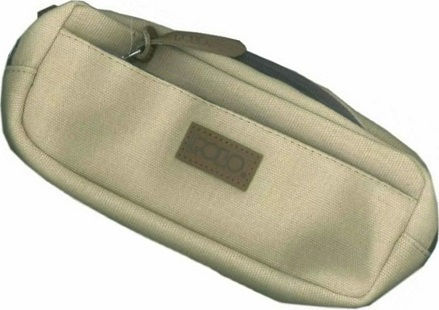 Polo Canvas Pencil Case Barrel with 1 Compartment Beige