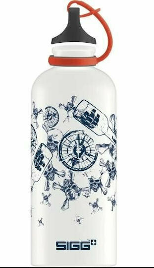 Sigg Kinderflasche Piraten Aluminium Weiß 600ml