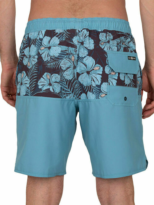 SALTY CREW DOUBLETIME ELASTISCHE UTILITY BOARDSHORT DUNKEL AQUA