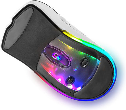 Deltaco WM90 Drahtlos RGB Gaming Gaming Maus 16000 DPI Weiß
