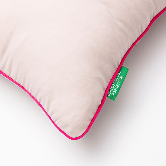 Benetton Sofa Cushion Tevere 100% Cotton Beige 40x40cm