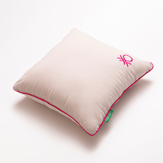 Benetton Throw Pillow Tevere Beige 40x40 cm