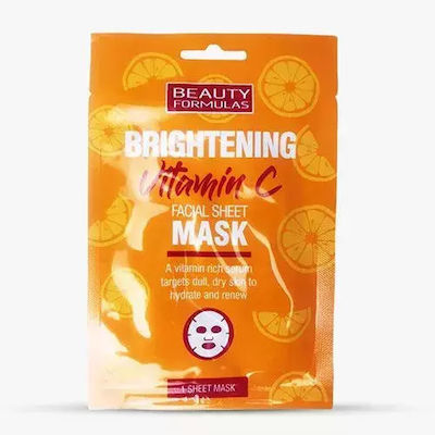 Beauty Formulas Vitamin C Facial Sheet Face Revitalization Mask