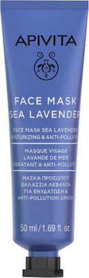 Apivita Sea Lavender Μάσκα Προσώπου για Ενυδάτωση 50ml