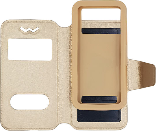 Universal S-View Калъф за книги до 3.8" Златист