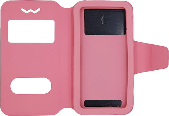 Universal S-View Book Case έως 3.8" Ροζ