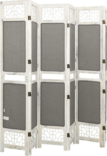 vidaXL Dekorativer Raumteiler Stoff mit 6 Paneelen 210x165cm