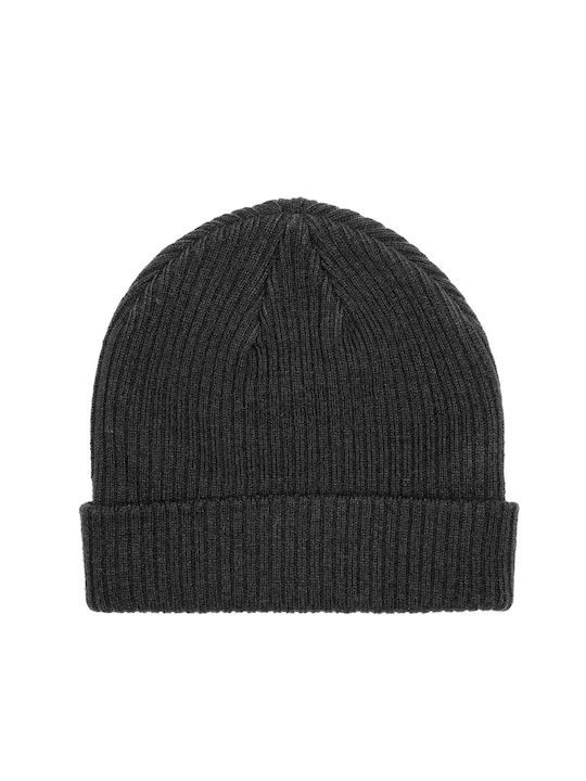 192.BU03.12 Beanie Beanie with Rib Knit Off Black 192.BU03.12