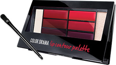 Maybelline Color Drama Lip Contour Palette No.2 Dark Crimson Vixen 4gr