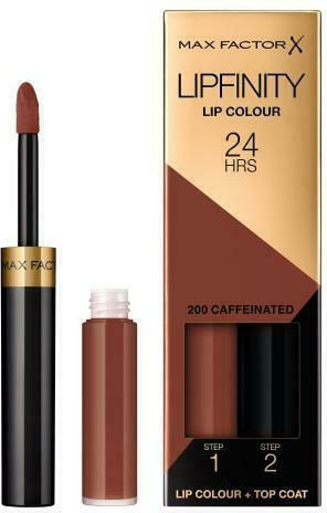Max Factor Lipfinity Lip Colour Long Lasting Liquid Lipstick Sheer 200 Caffeinated 4.2gr