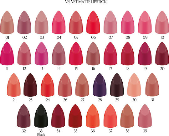 Golden Rose Velvet Matt Lippenstift Velvet 07 4.2gr