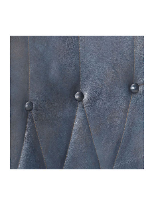 Sessel aus echtem Leder Gray 55x41x97cm