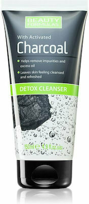 Beauty Formulas Gel Reinigung Activated Charcoal Detox Cleanser 150ml