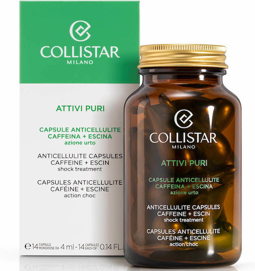 Collistar Anticellulite Kapseln Koffein & Escin Öl für Abnehmen, Cellulite & Wasserretention